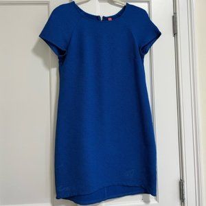 Eight Sixty Short Sleeve Cobalt Blue Pattern Dress